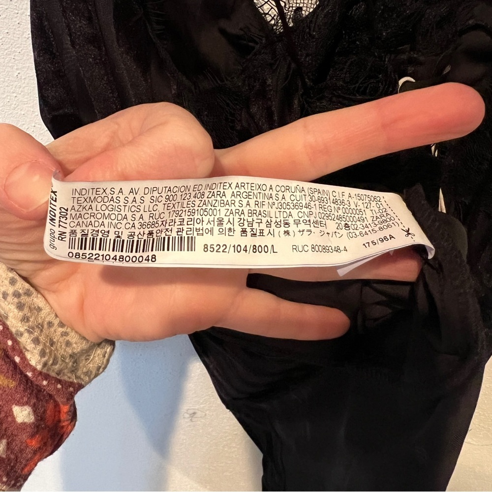 Zara NWT Trafaluc Party Velvet Striped Triple Thin Strap Semi Sheer Tank - Picture 11 of 13